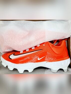 Nike Alpha Huarache Elite 4 Low MCS 'Clemson Tigers' Baseball Cleats Sz Multi